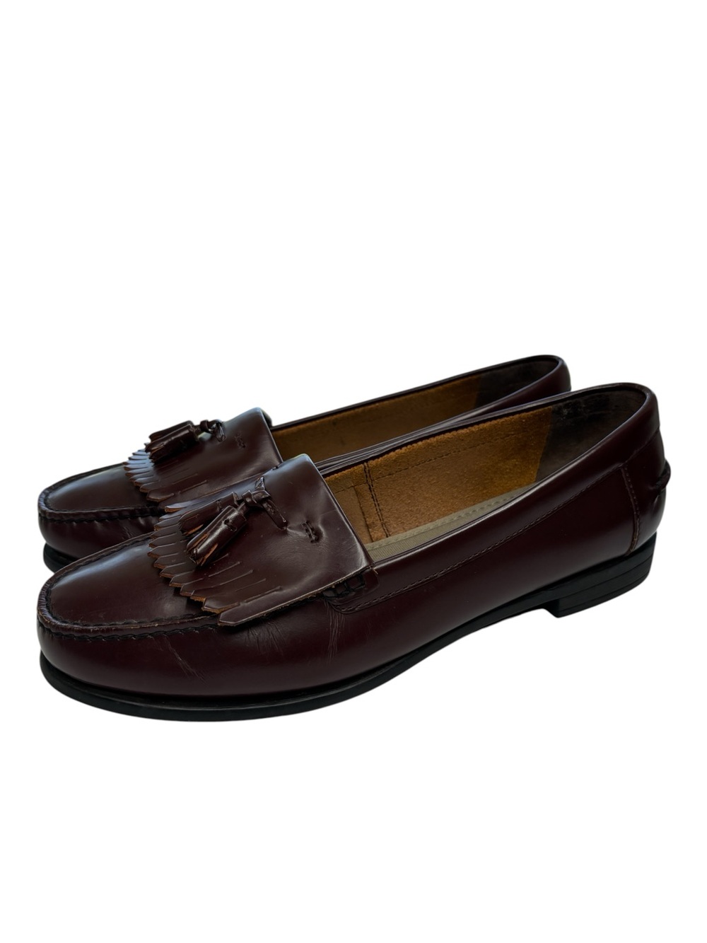 Eastland Laisee Burgundy Leather Kiltie Tassel Loafer Womens Shoe Size 11 Preppy